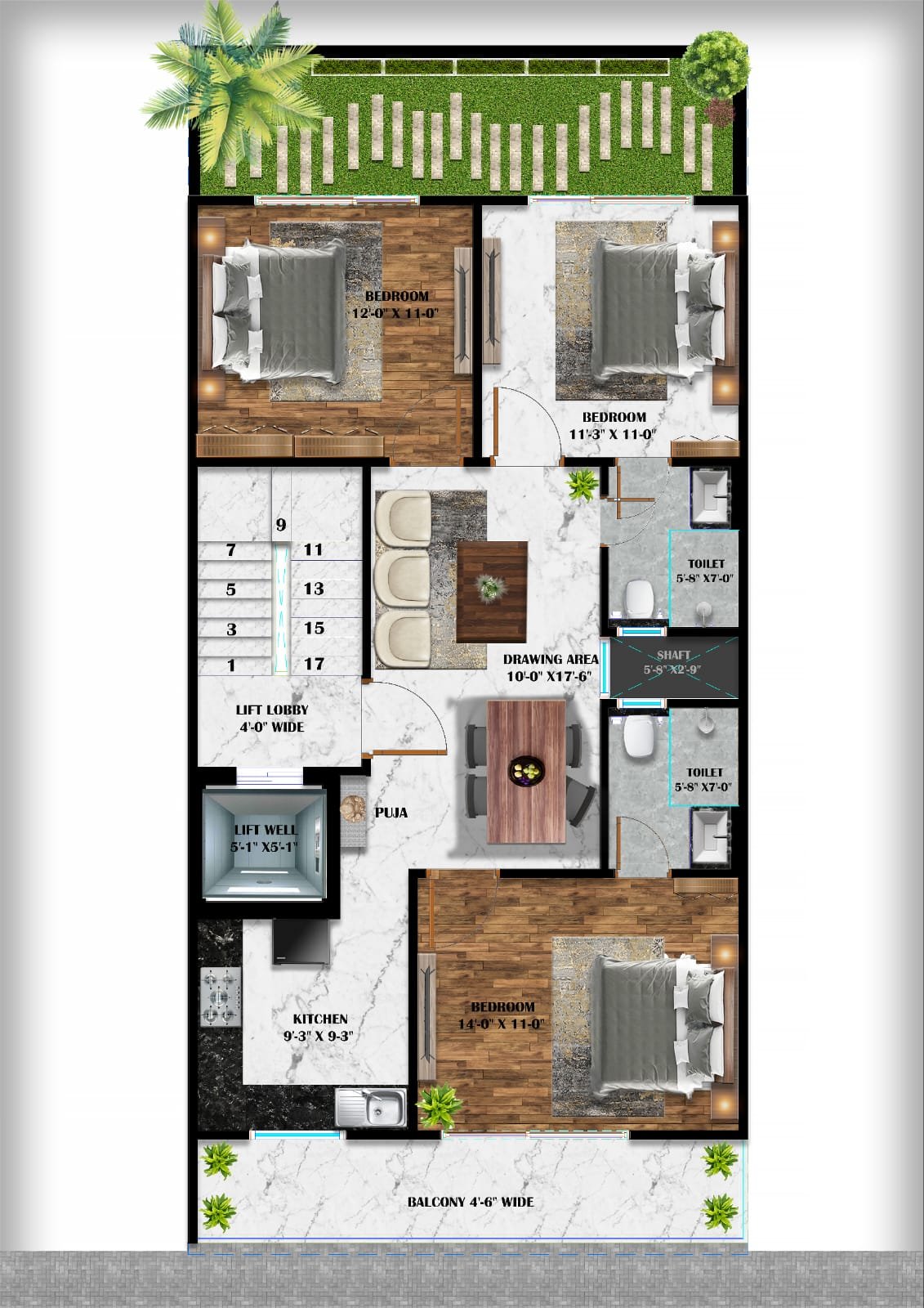 3D Floor Plan